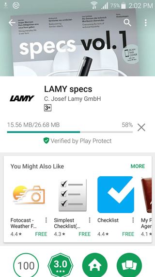 Play Store และ LAMY specs