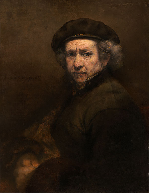 ภาพวาดเหมือนตัวเองของ Rembrandt (ที่มา - Wikipedia, Google Art Project)