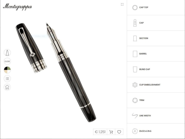 สั่งได้ตามใจ Montegrappa เปิดตัว Configurator ปรับแต่งปากกาตามใจชอบ